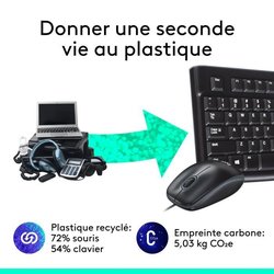 LOGITECH Pack met toetsenbord en muis - MK120