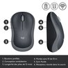 Logitech Wireless Optical Mouse - Grau M185