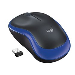 Logitech Wireless Optical Mouse - M185 Blau