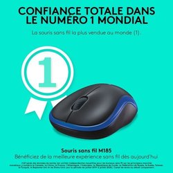 Logitech Wireless Optical Mouse - M185 Blau