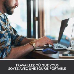 Logitech Wireless Optical Mouse - M185 Blau