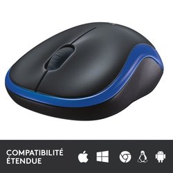 Logitech Wireless Optical Mouse - M185 Blau