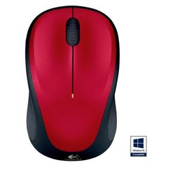 Mouse ottico senza fili Logitech - M235 rosso