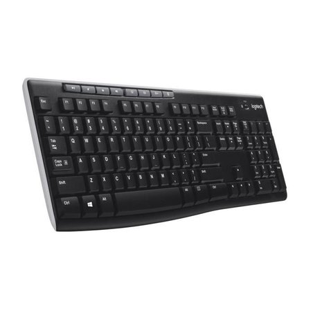 LOGITECH K270 Kabellose Tastatur - Azerty - PC / Mac - Schwarz