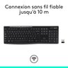 LOGITECH K270 Kabellose Tastatur - Azerty - PC / Mac - Schwarz
