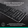 LOGITECH K270 Kabellose Tastatur - Azerty - PC / Mac - Schwarz