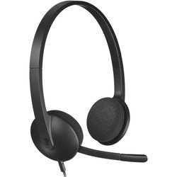 LOGITECH - Kabelgebundene USB-Stereokopfhörer H340 - Schwarz