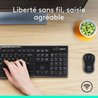 Juego de teclado y mouse LOGITECH MK270 - Inalámbrico - AZERTY