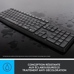 LOGITECH MK235 Mouse Keyboard Kit - Wireless - AZERTY - USB Receiver