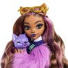 Monster High-Clawdeen Wolf-pop met halvemaanvormige hond en accessoire