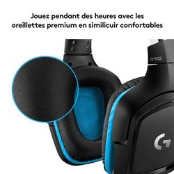 LOGITECH G432 Cuffie da gioco cablate con audio surround 7.1
