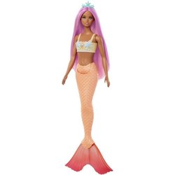 Barbie - Poupées Sirenes avec cheveux et nageoires colorés et serre-te