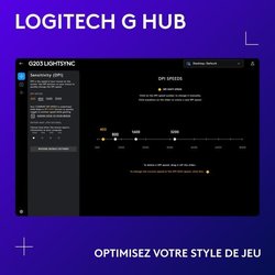 Logitech - G203 LightSync RGB Gaming Mouse - Black