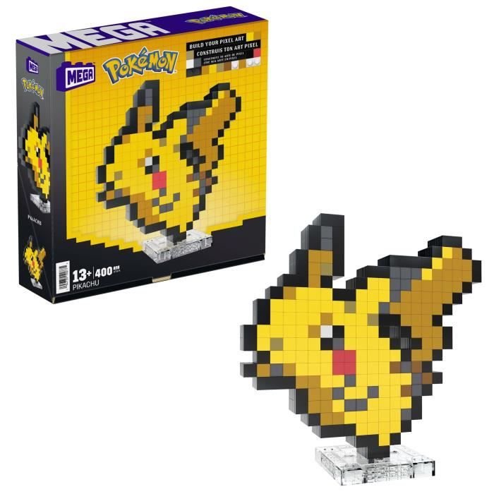 MEGA-Pokémon-Pikachu-400-teiliges Retro-Bauset  MEGA Pokémon  HTH74