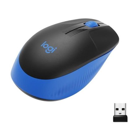 LOGITECH - M190 Blue Wireless Mouse