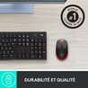 LOGITECH - Mouse wireless rosso M190