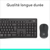 LOGITECH - Tastiera combinata - Mouse wireless e silenzioso - MK295