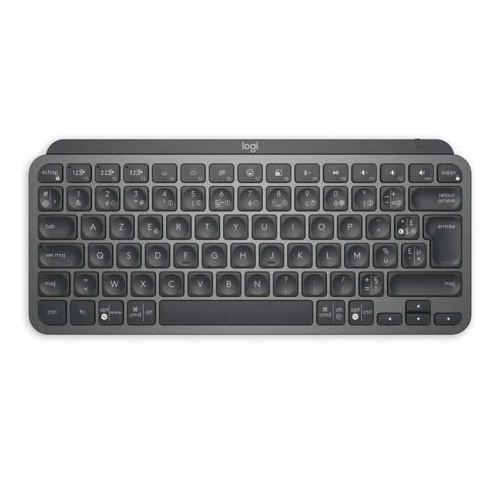 Logitech Wireless Keyboard - MX Keys Mini - GRAPHITE - Compact, Blueto