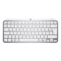 Teclado inalámbrico Logitech - MX Keys Mini - GRIS PÁLIDO - Compacto, 
