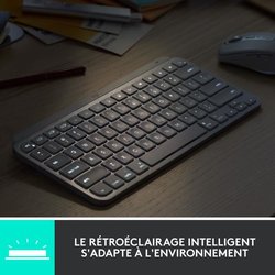 Clavier - Sans Fil - Logitech - MX Keys Mini - AZERTY - Rétroéclairé -