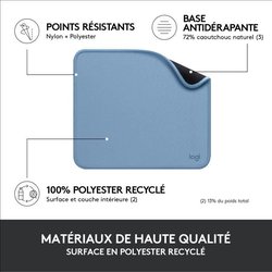 Tappetino per mouse resistente - Logitech - Serie Studio - Easy Glide 