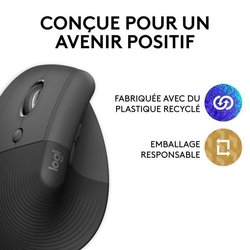 Logitech Lift Left Ergonomic Vertical Wireless Mouse for left-handed, 