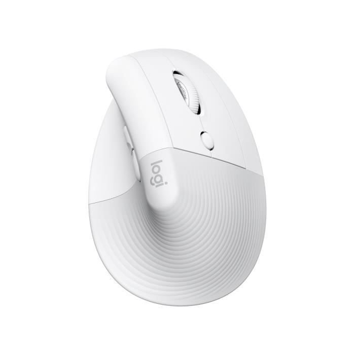 Logitech - Lift Mouse para Mac - Ergenonómico inalámbrico - White