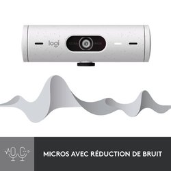 Logitech - Brio 500 HD -Webcam mit Auto - White Expo