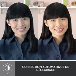 Logitech Brio 300 Full HD Webcam con confidencialidad, reducción de mi