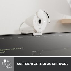 Logitech Brio 300 Full HD Webcam con confidencialidad, reducción de mi