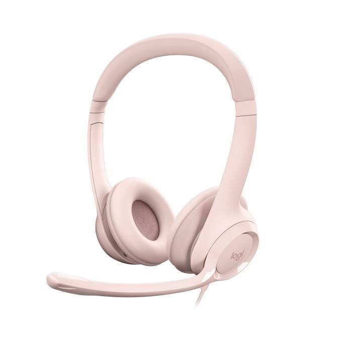 Logitech H390 Casco con cable estéreo con micrófono antibuidad, USB -A