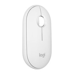 LOGITECH - Kabellose Maus - Pebble Mouse 2 M350s - Weiß - (910-007013)