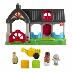 FISHER-PRICE Little People - The Merry Horses stal met 6 elementen - F