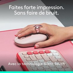 Maus  Kabellos  Logitech  Pop Mouse  Rosa