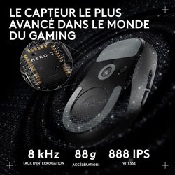 Mouse da gioco - wireless - Logitech - G Pro X Superlight 2 DEX - Nero
