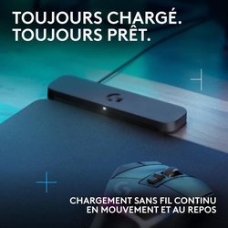 Tappetino per mouse - Sistema di ricarica wireless - Logitech G - Powe