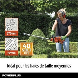 Dimensione a doppia altezza di potenza Powdpg7536 - batteria da 40 V, 