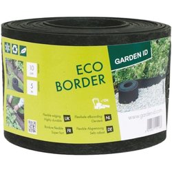 Recycled rubber garden edging - GARDEN ID Eco Border - 5 m H10 cm - In