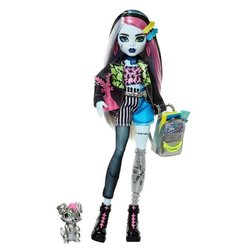 Monster High-Poupée Frankie Stein-Poupée avec animal et accessoires HX