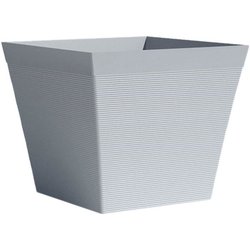 Pot carré - GARDEN ID - Green Care Impact Bleu-Gris - 29 x 26 cm - Gar