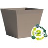 Pot carré - GARDEN ID - Green Care Impact Taupe - 39 x 33 cm - Garanti