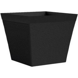 Maceta cuadrada - GARDEN ID - Green Care Impact Black-Anth - 39 x 33 c