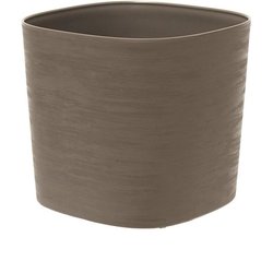 Pot avec réserve d eau - GARDEN ID Respect - Taupe 40 x 40 cm - 100% d