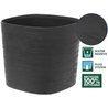 Vaso con riserva d acqua - GARDEN ID Respect - Nero-Anth 40 x 40 cm - 
