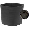 Vaso con riserva d acqua - GARDEN ID Respect - Nero-Anth 40 x 40 cm - 