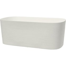 Fioriera con riserva d acqua - GARDEN ID Respect - Bianco 50 x 17 cm -