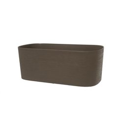 Jardinera con reserva de agua - GARDEN ID Respect - Taupe 50 x 17 cm -