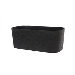 Jardiniere + réserve eau - GARDEN ID Respect - Noir-Anth 50 x 17 cm - 