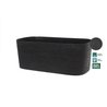 Fioriera + riserva d acqua - GARDEN ID Respect - Nero-Anth 50 x 17 cm 