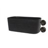 Fioriera + riserva d acqua - GARDEN ID Respect - Nero-Anth 50 x 17 cm 